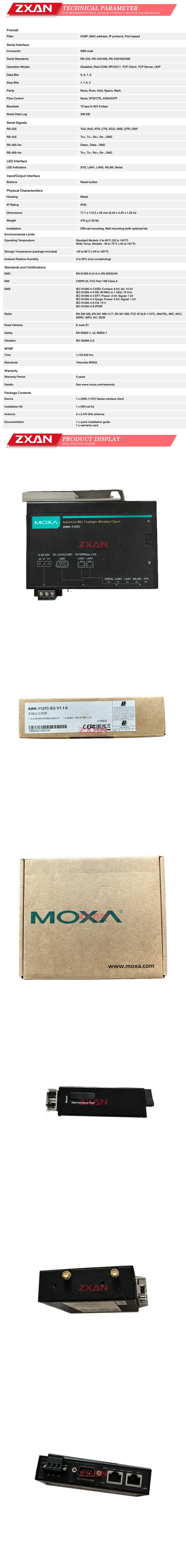 MOXA AWK-1137C-EU Description