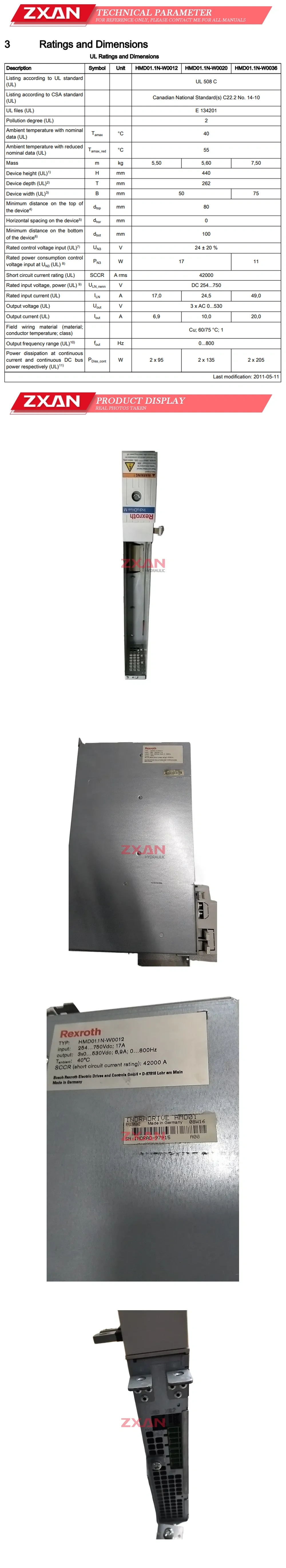 REXROTH HMD01.1N-W0012 Description