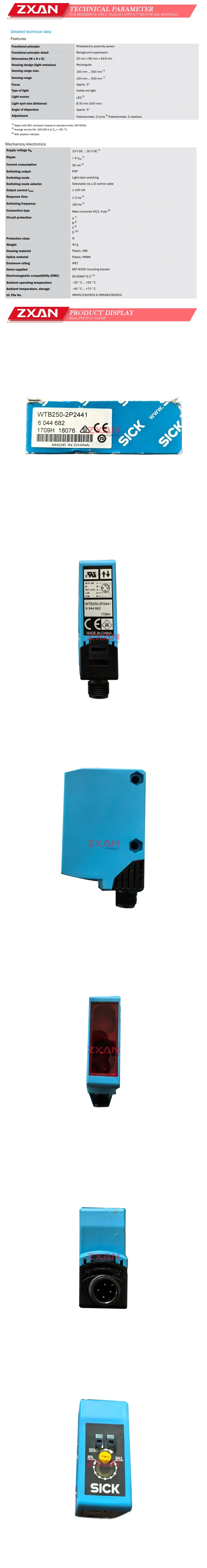 SICK WTB250-2P2441 Description