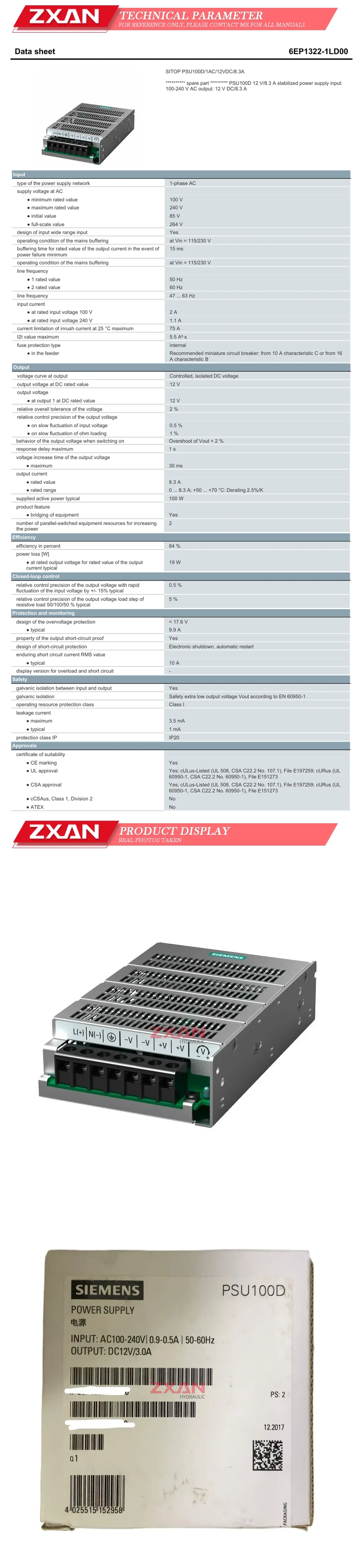 SIEMENS 6EP1322-1LD00 Description