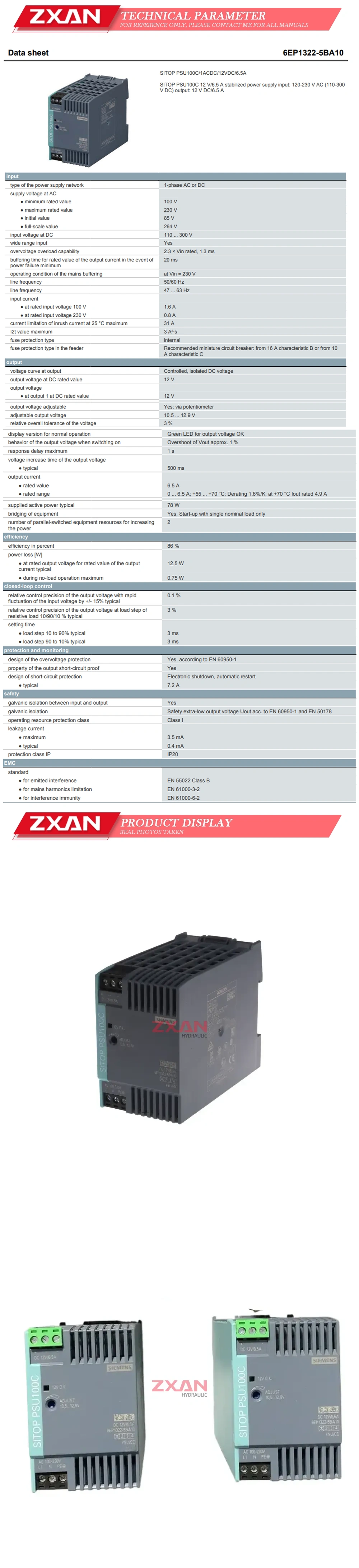 SIEMENS 6EP1322-5BA10 Description