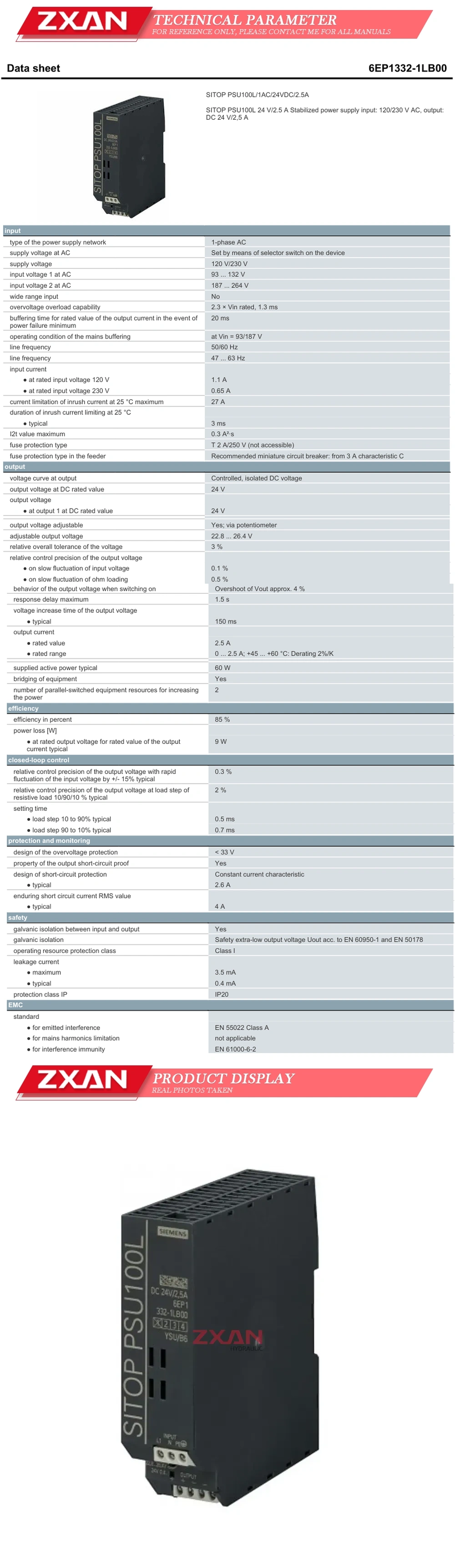 SIEMENS 6EP1332-1LA00 Description