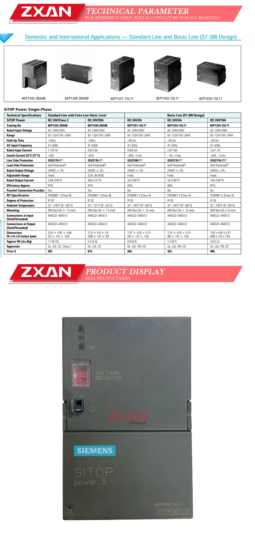 SIEMENS 6EP1333-1SL11 Description