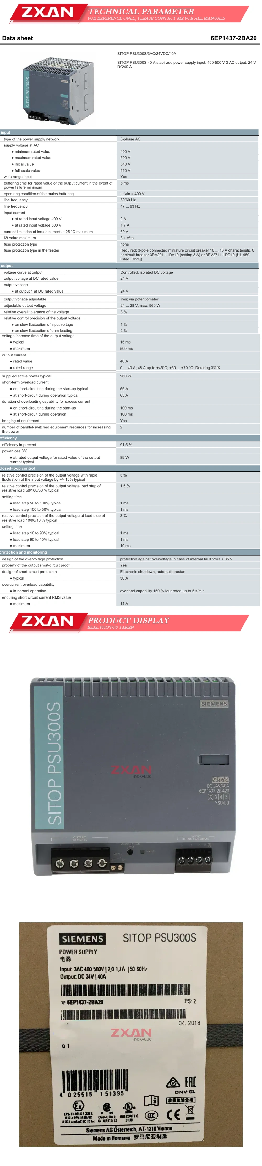 SIEMENS 6EP1437-2BA20 Description