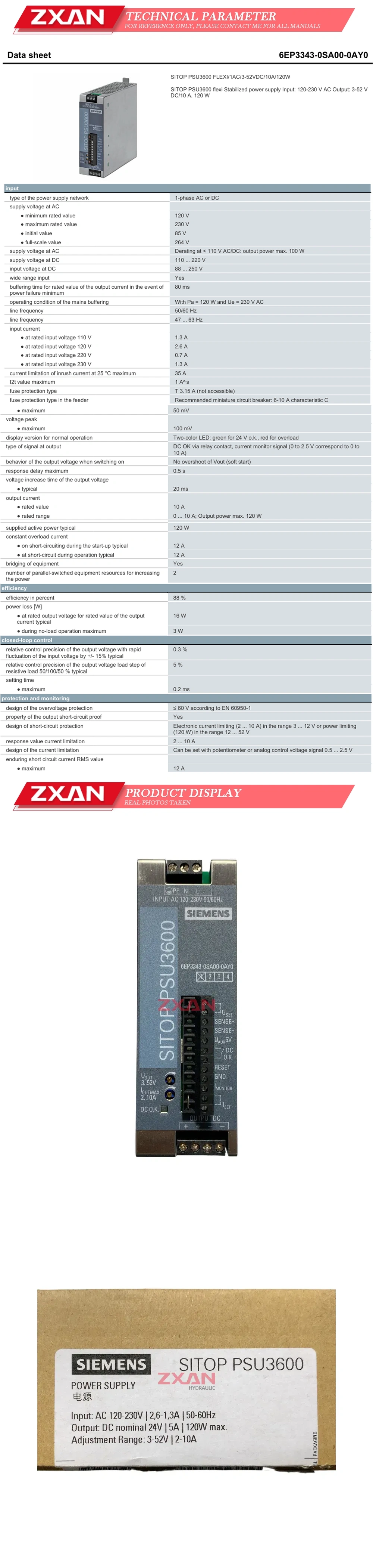 SIEMENS 6EP3343-0SA00-0AY0 Description