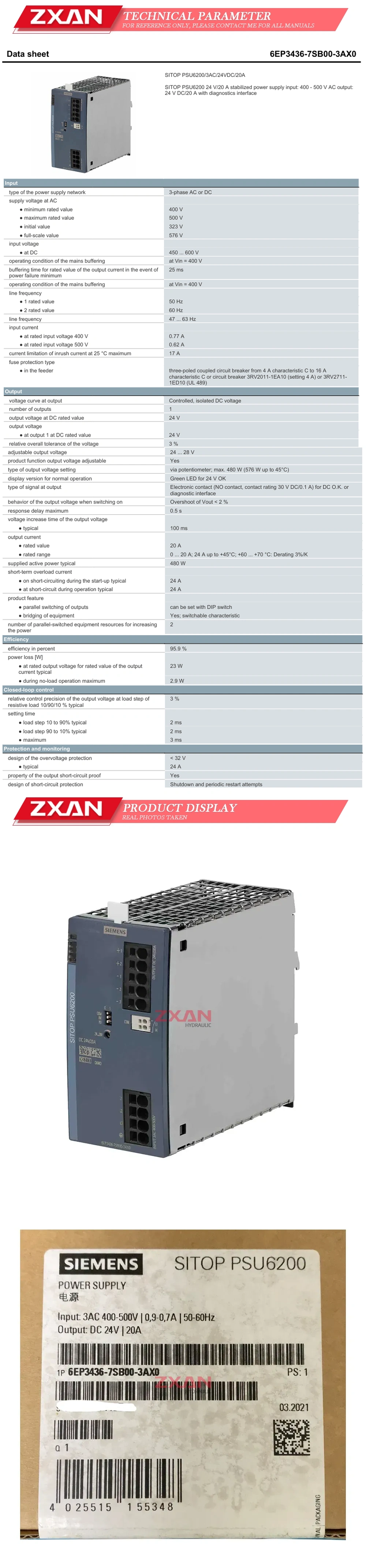 SIEMENS 6EP3436-7SB00-3AX0 Description
