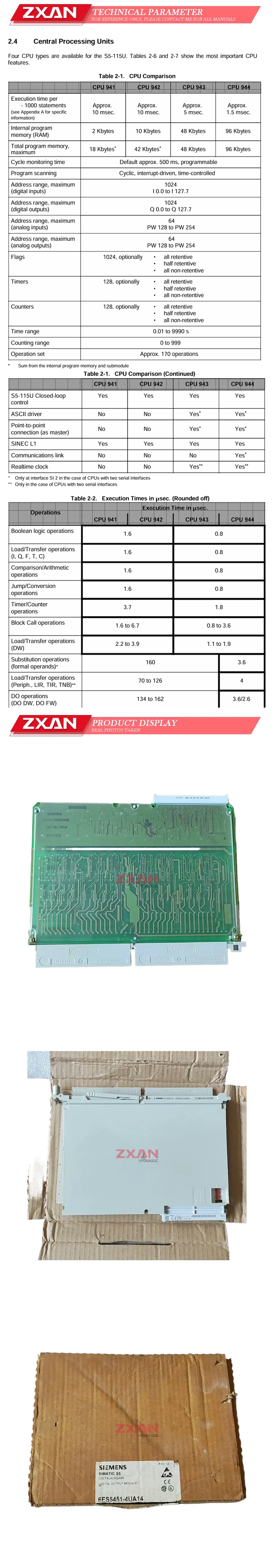 SIEMENS SIMATIC S5 Description