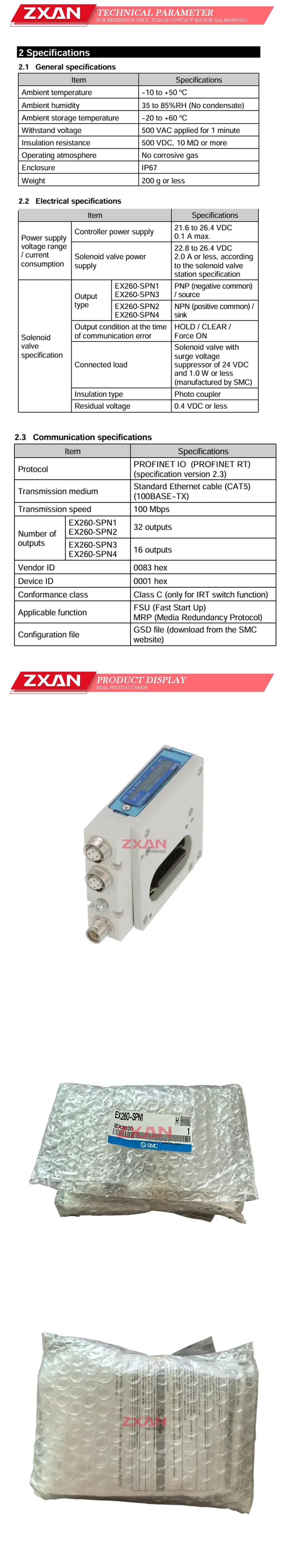 SMC EX260-SPN1 Description
