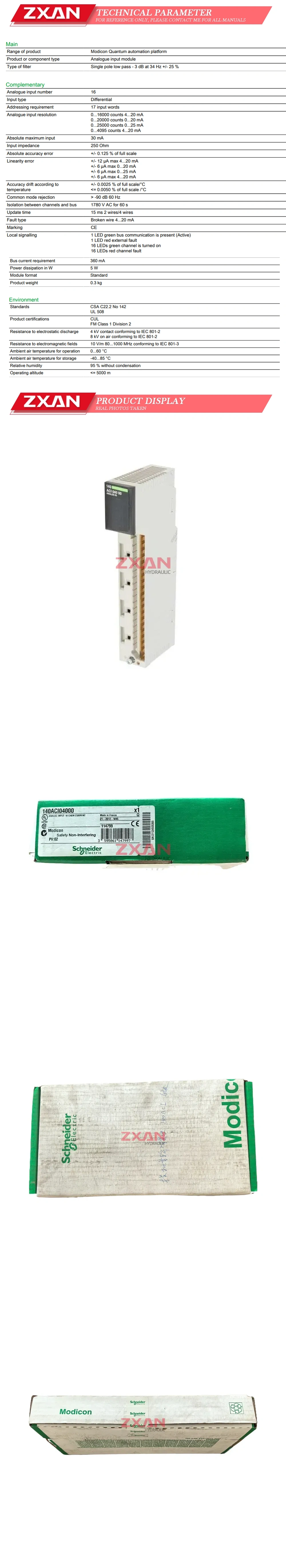 Schneider 140ACI04000 Description