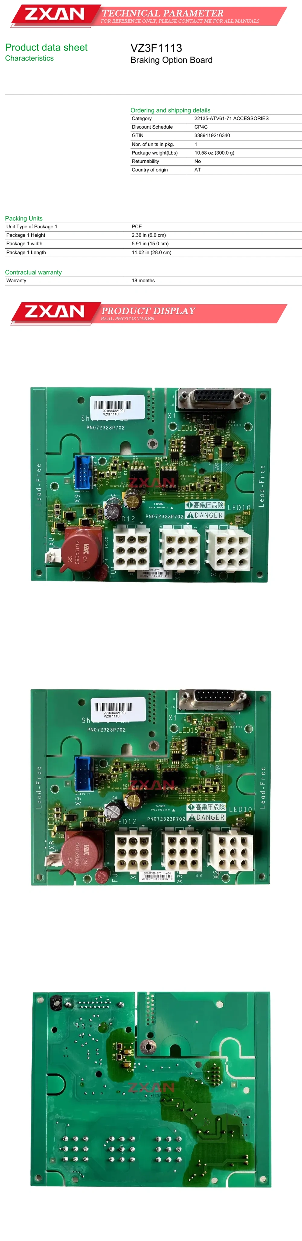 Schneider VZ3F1113 Description