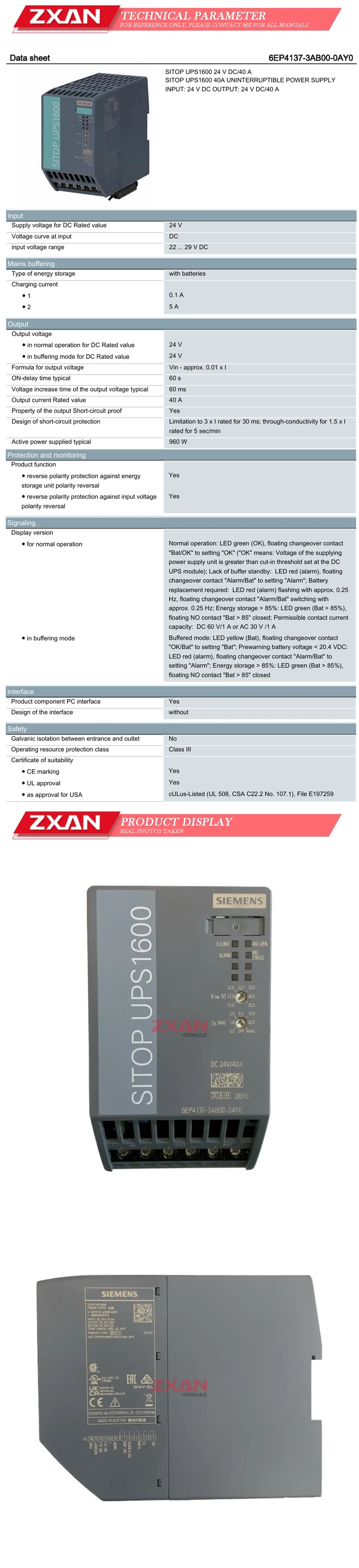 Siemens 6EP4137-3AB00-0AY0 Description