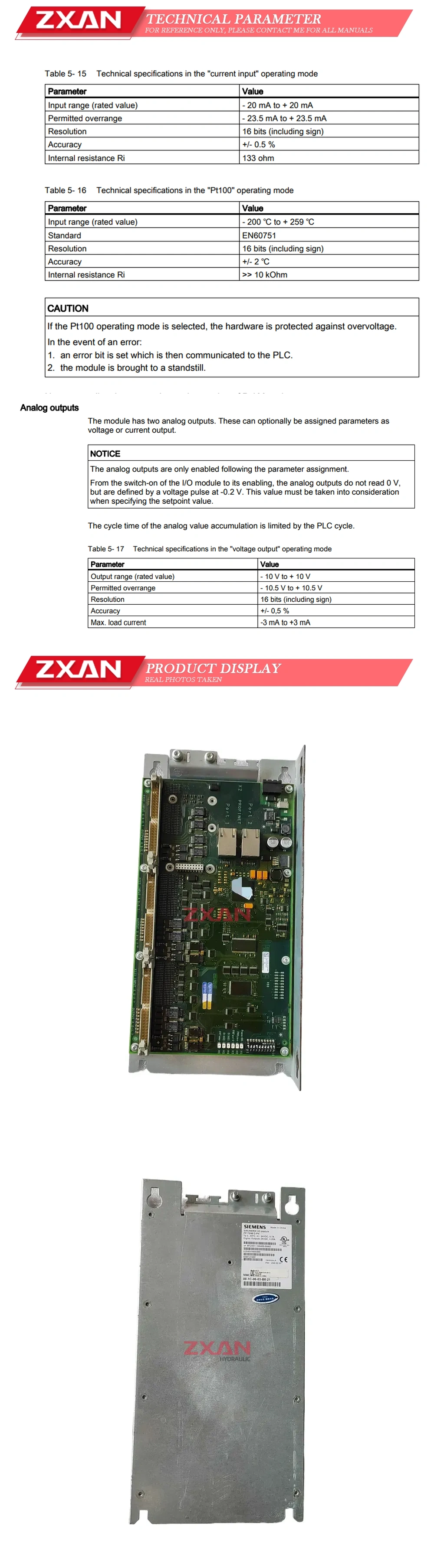 Siemens 6FC5311-0AA00-0AA0 Description