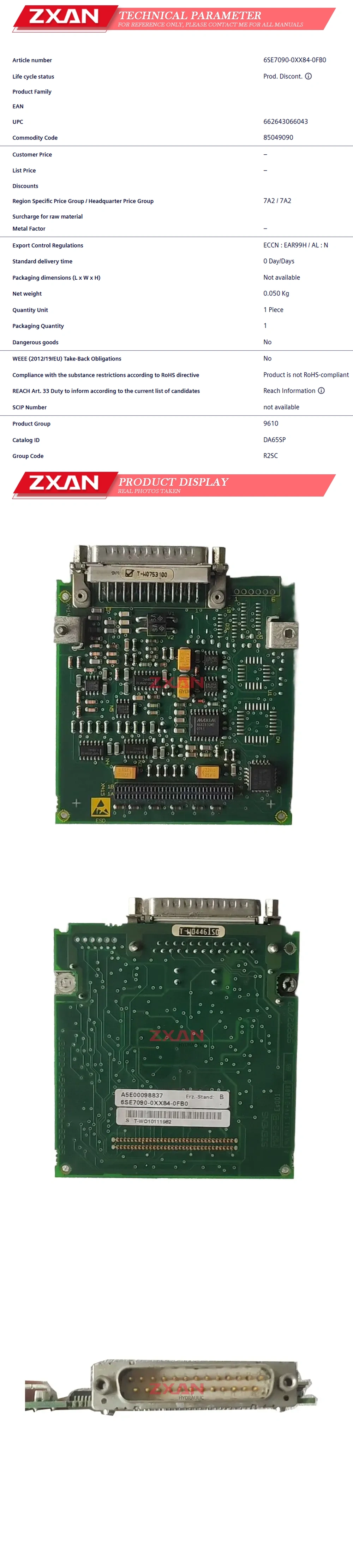 Siemens 6SE7090-0XX84-0FB0 Description