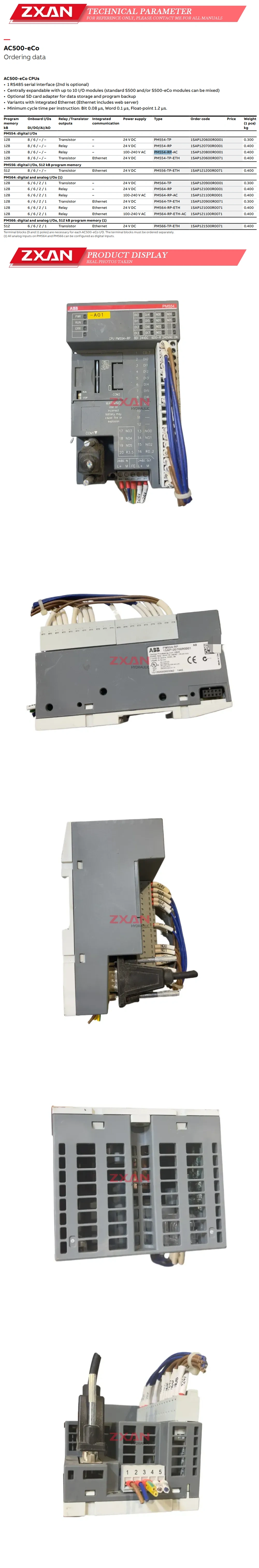 ABB PM554-RP 1SAP120700R0001 Description