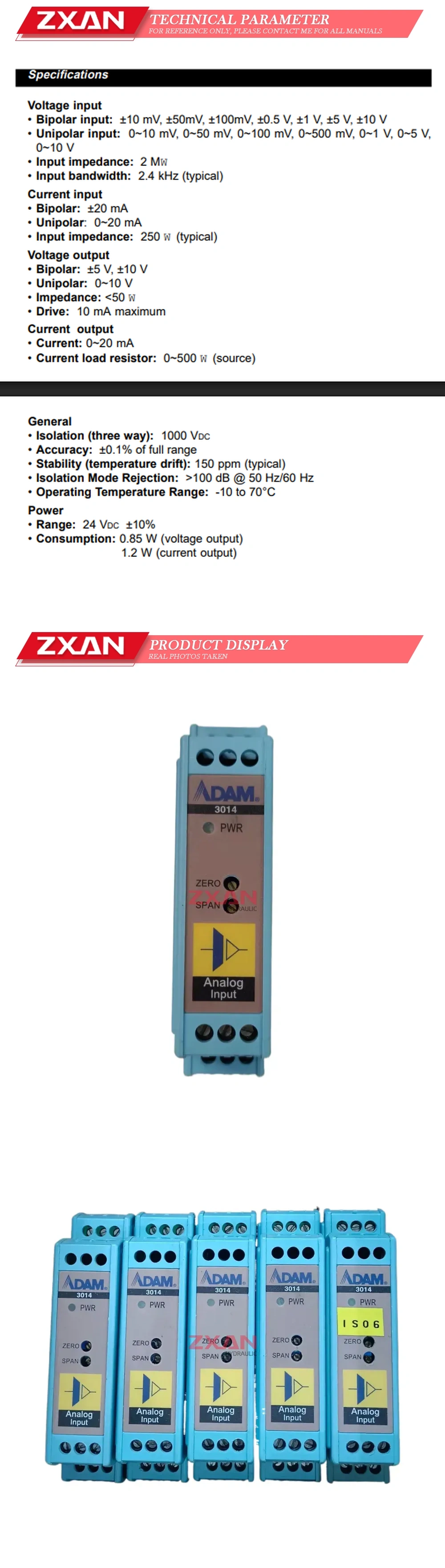 ADVANTECH ADAM-3014 Description
