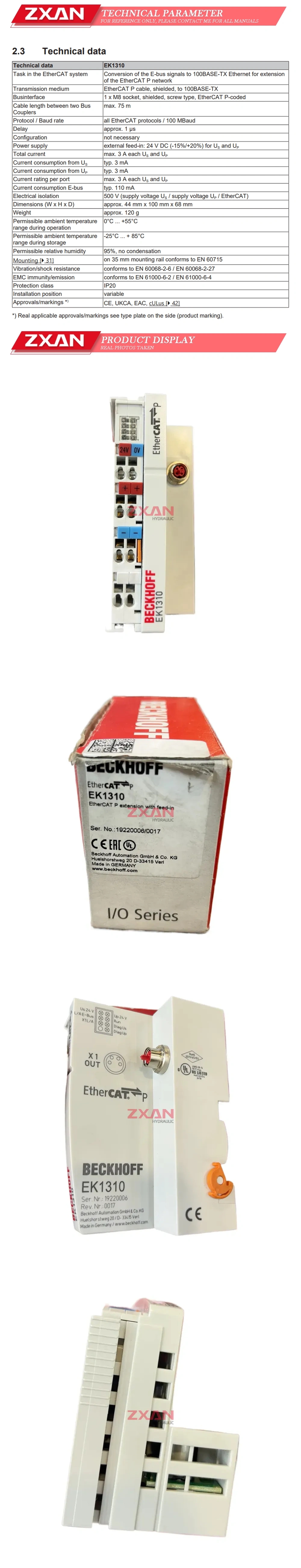BECKHOFF EK1310 Description