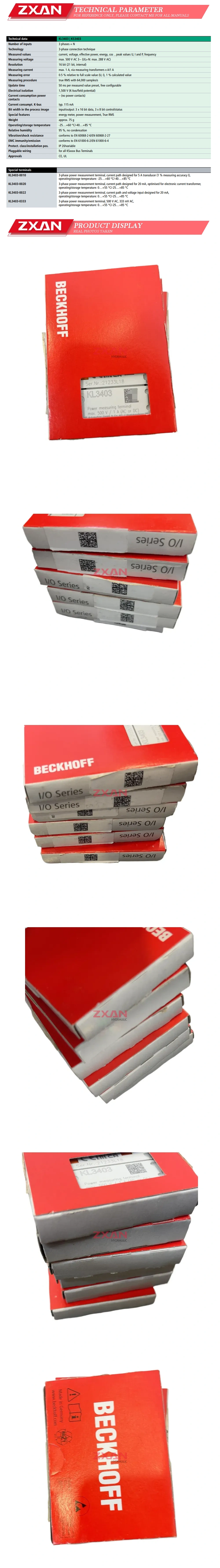 Beckhoff KL3403 Description