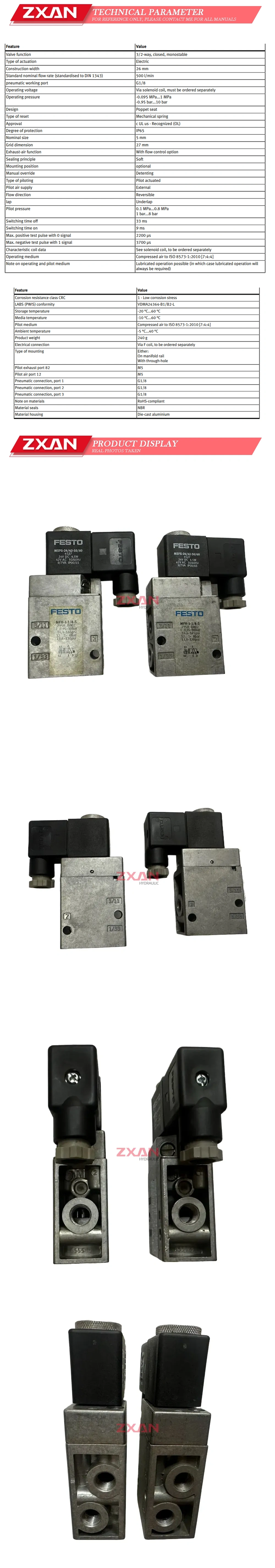 FESTO MFH-3-1/8-S Description
