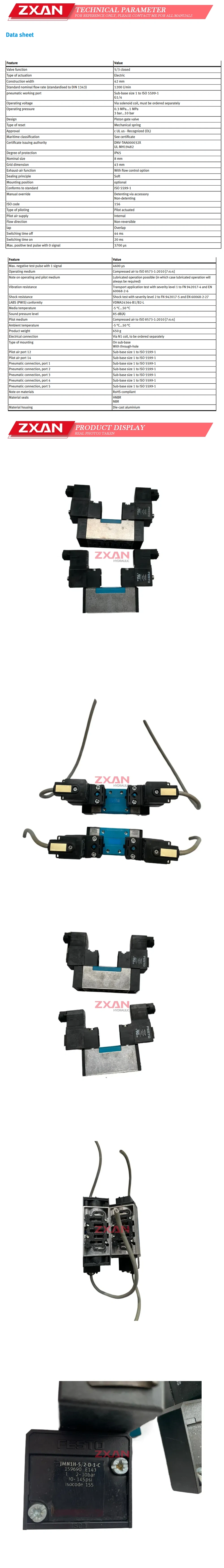 FESTO MN1H-5/3G-D-1-C Description