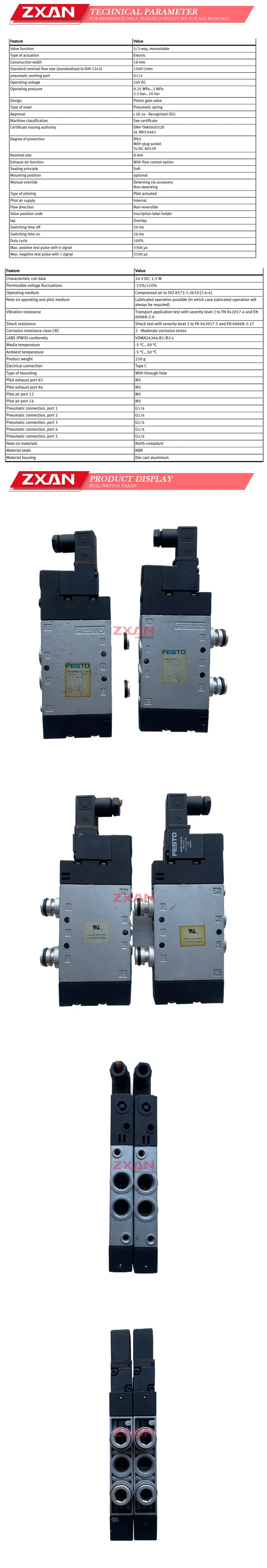 Festo CPE18-M1H-5L-1/4 Description