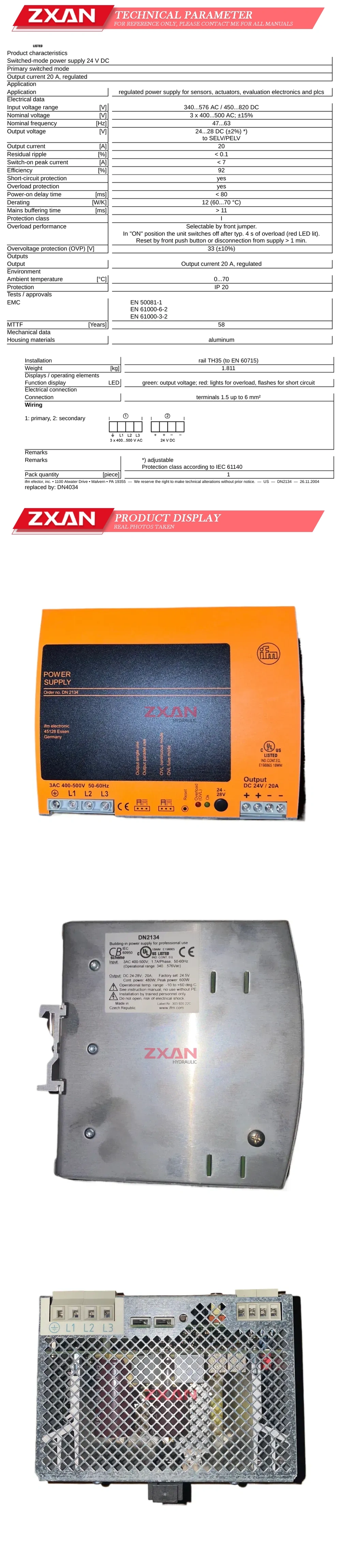 IFM DN2134 Description