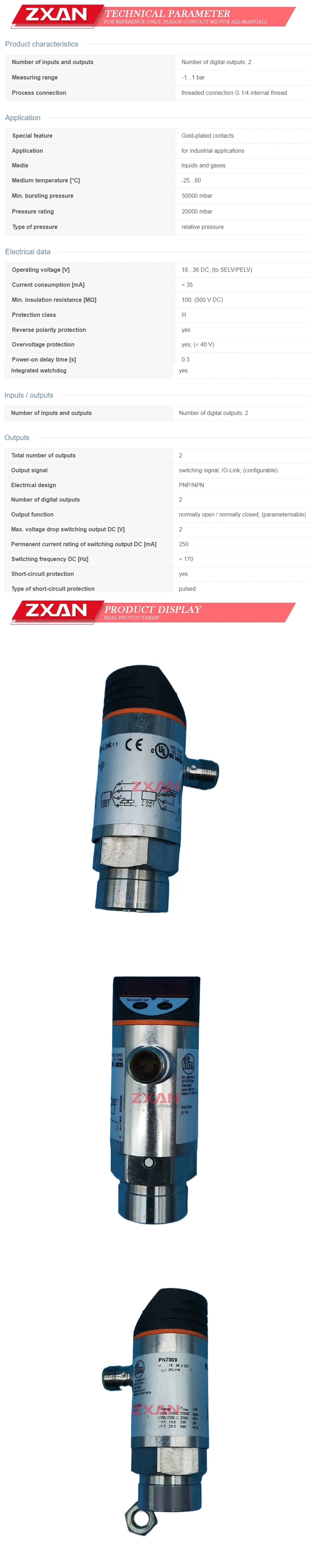 IFM PN7009 Description