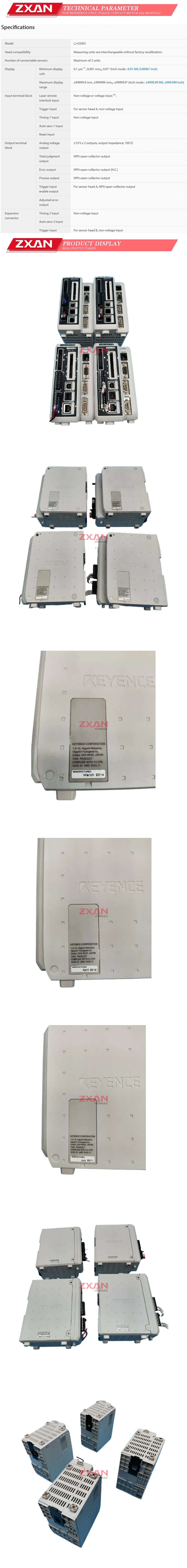 Keyence LJ-G5001 Description