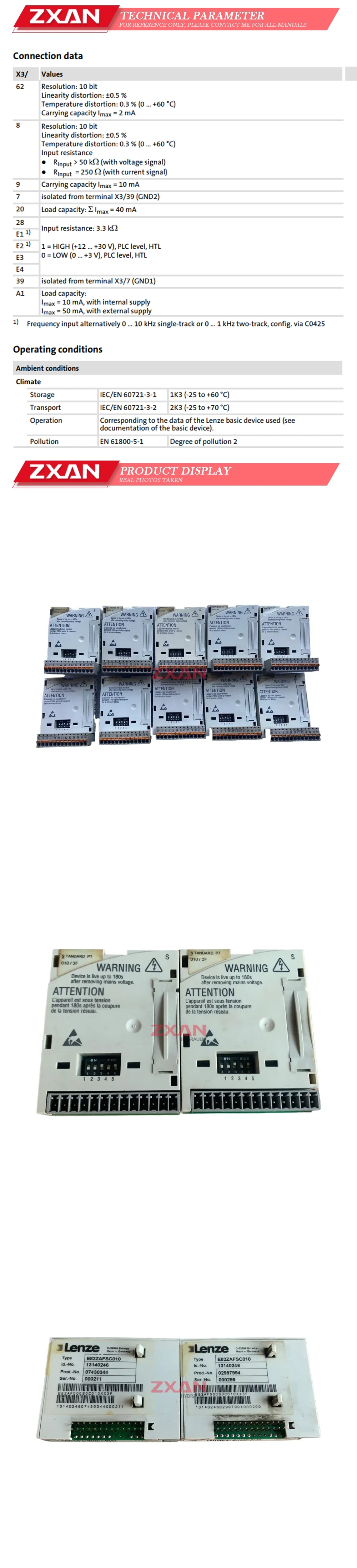 LENZE E82ZAFSC010 Description