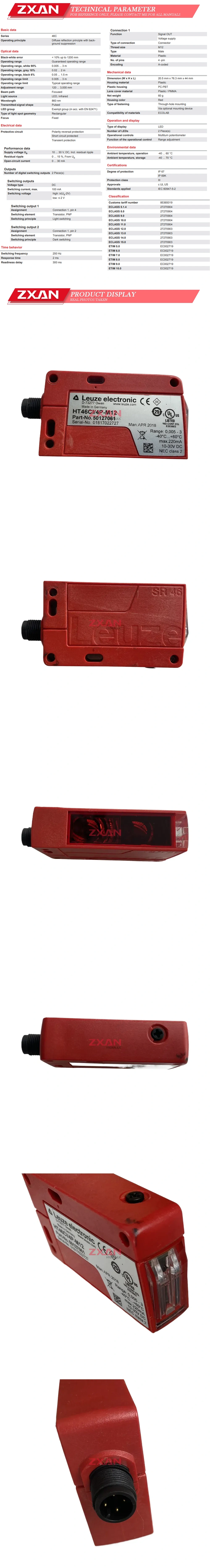 Leuze HT46CI/4P-M12 Description