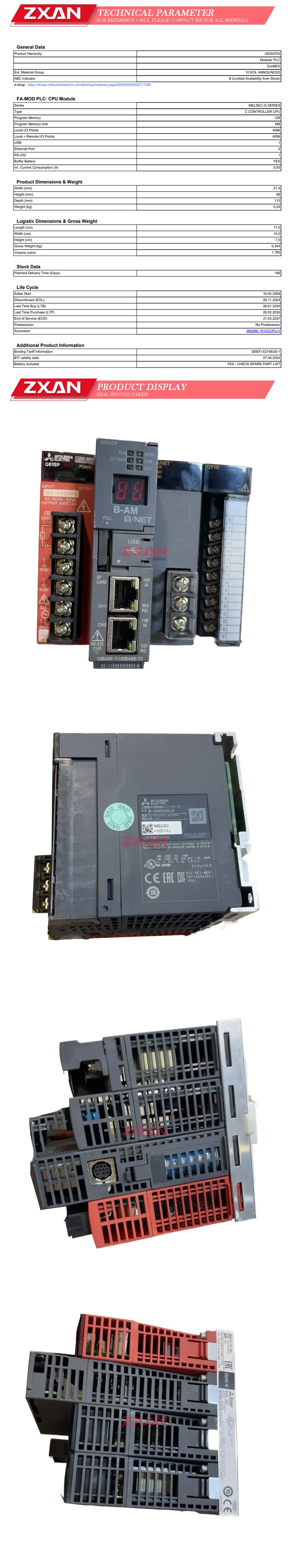 MITSUBISHI Q12DCCPU-V Description