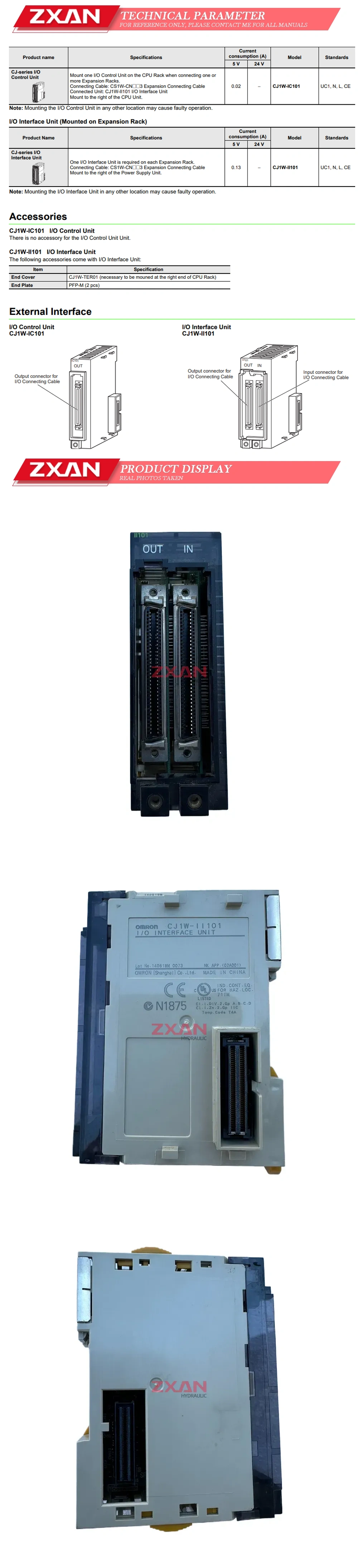 OMRON CJ1W-II101 Description