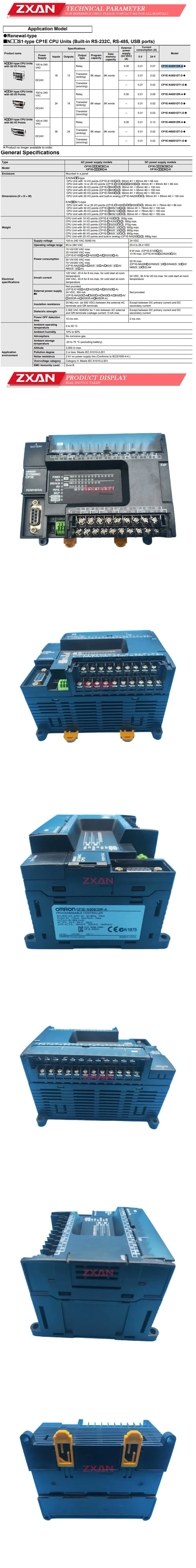 OMRON CP1E-N30S1DR-A Description