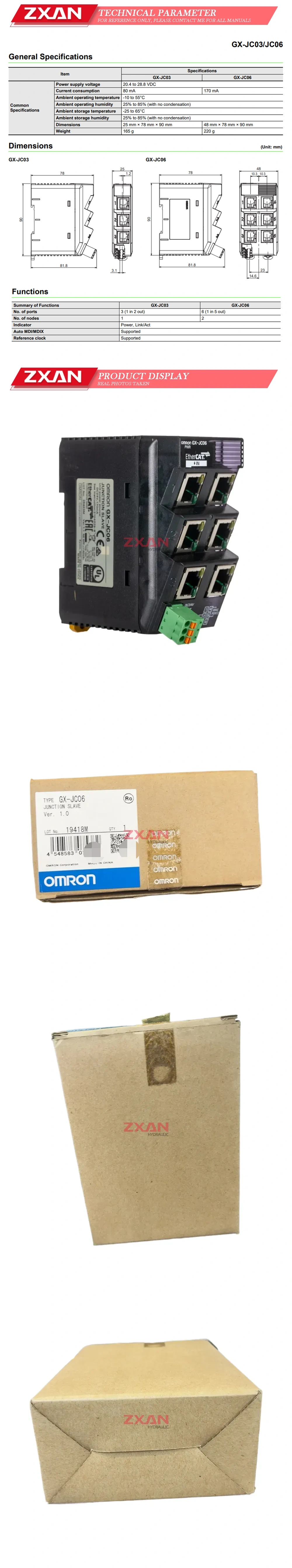 OMRON GX-JC06 Description