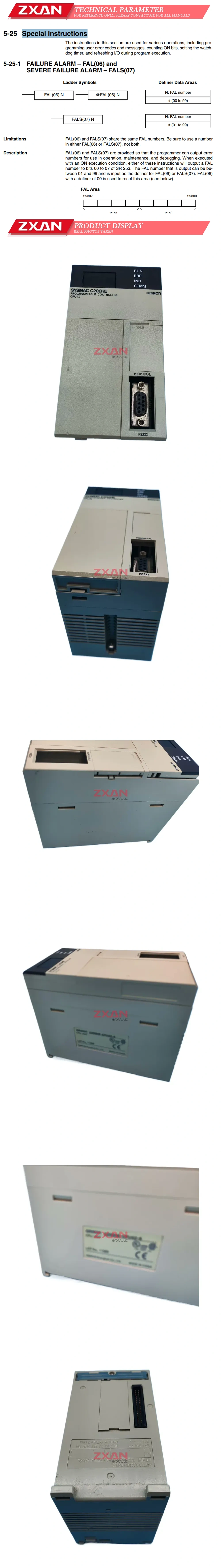 OMRON PLC C200HE-CPU42-E Description