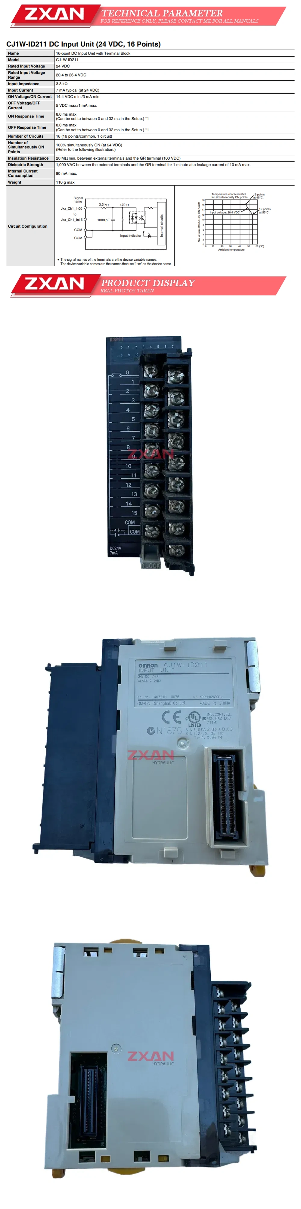 Omron CJ1W-ID211 Description