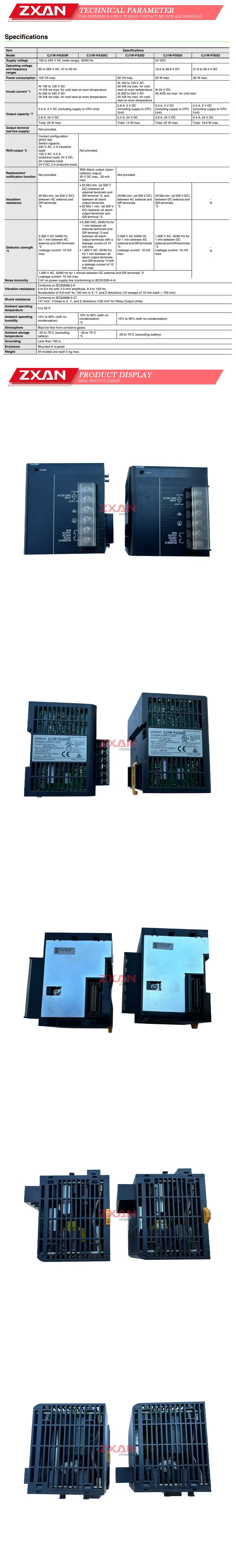 Omron CJ1W-PA205R Description