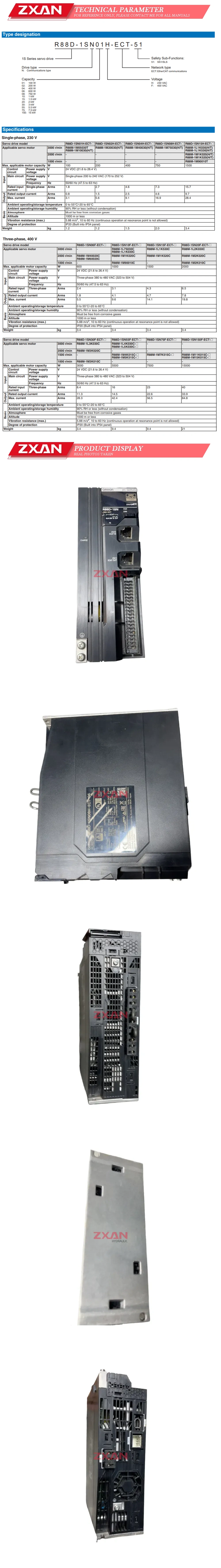 Omron R88D-1SN08H-ECT Description