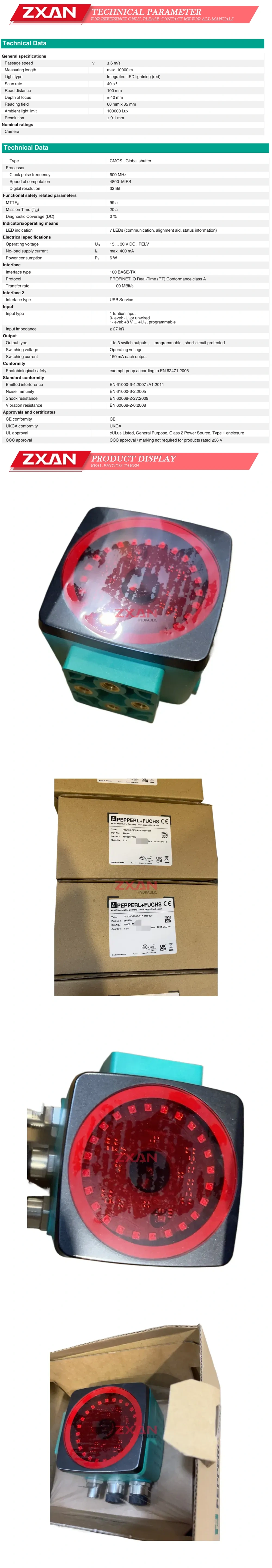 Pepperl+Fuchs PCV100-F200-B17-V1D-6011 Description