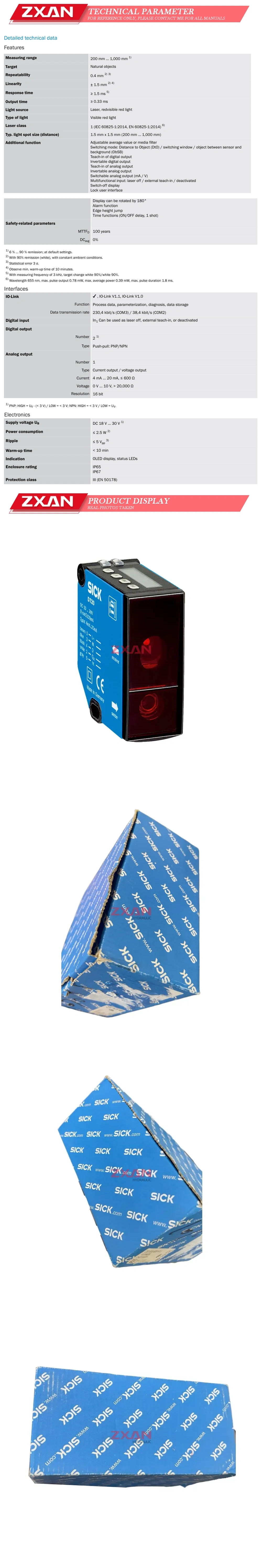 SICK OD1000-6001R15 Description
