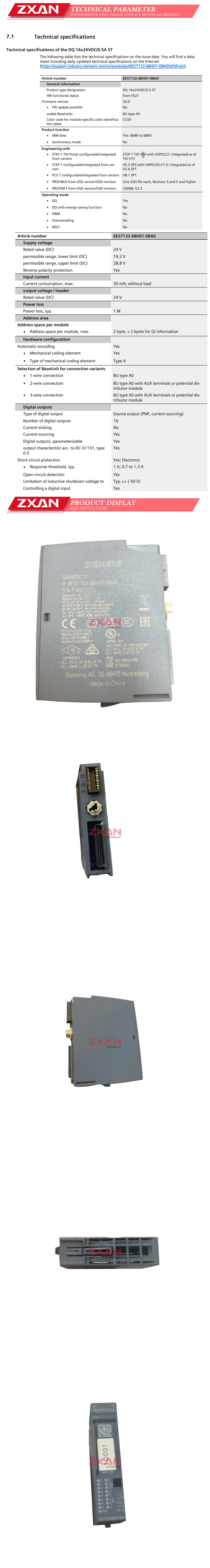 SIEMENS 6ES7132-6BH01-0BA0 Description