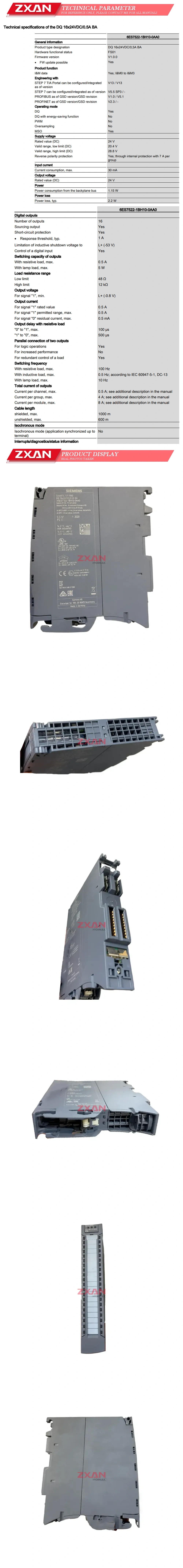 SIEMENS 6ES7522-1BH10-0AA0 Description