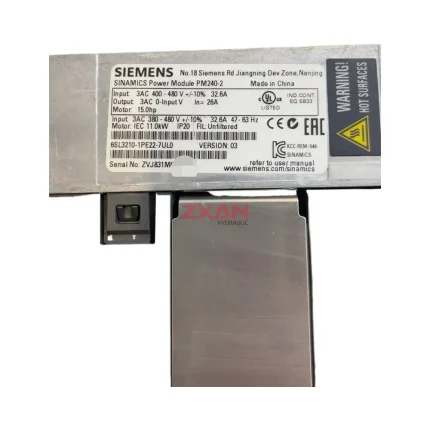 SIEMENS 6SL3210-1PE22-7ULO