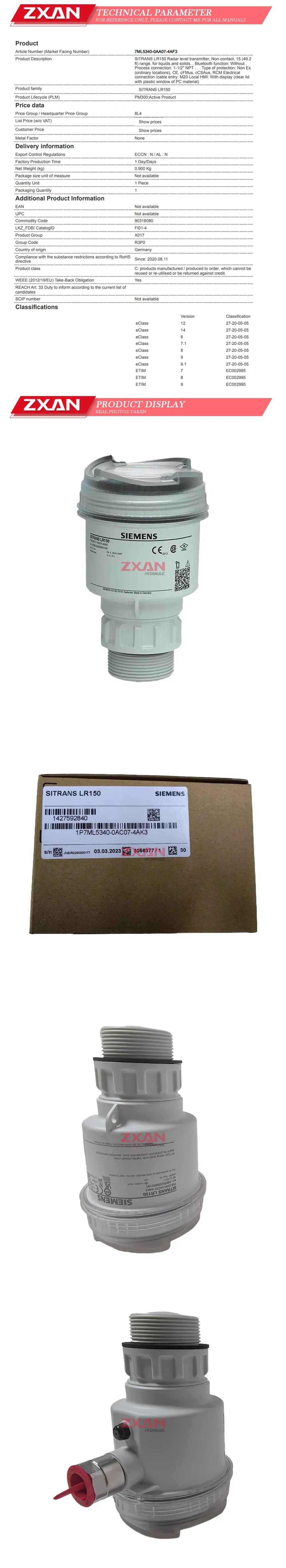 SIEMENS 7ML5340-0AA07-4AF3 Description