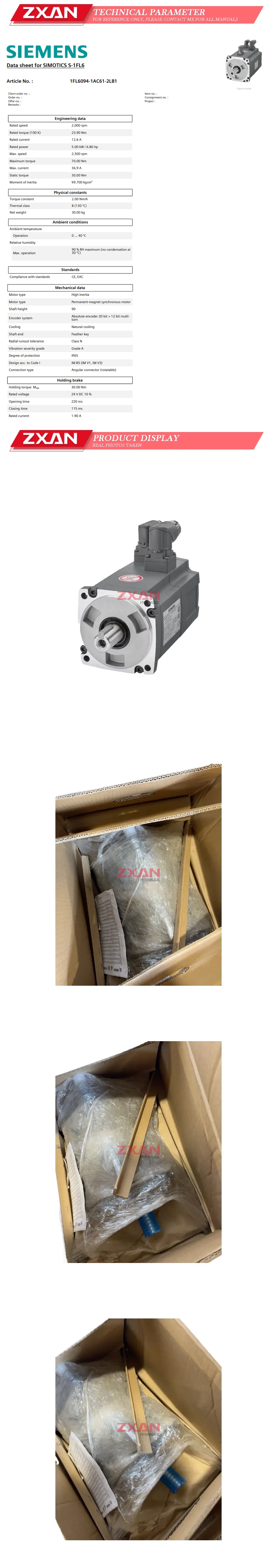 Siemens 1FL6094-1AC61-2LB1 Description
