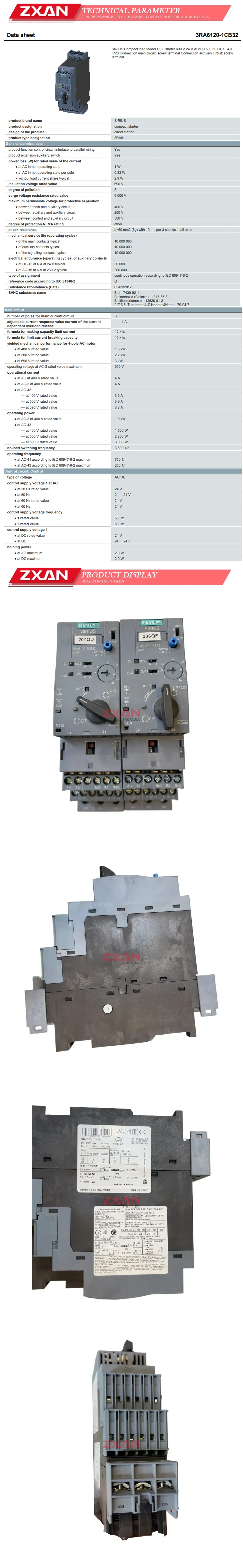 Siemens 3RA6120-1CB32 Description