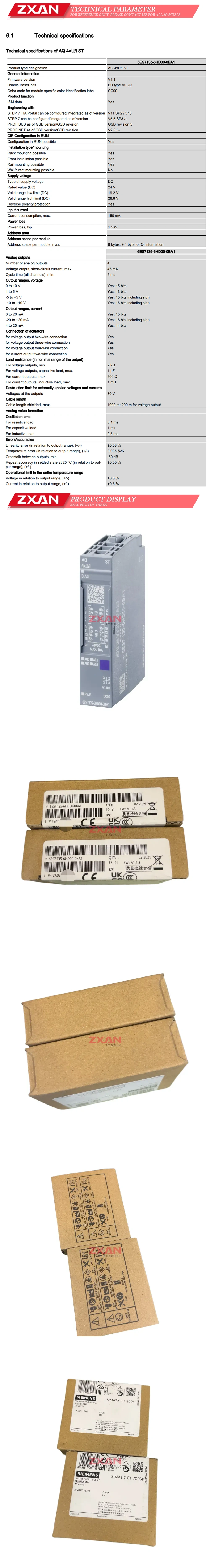 Siemens 6ES7 135-6HD00-0BA1 Description
