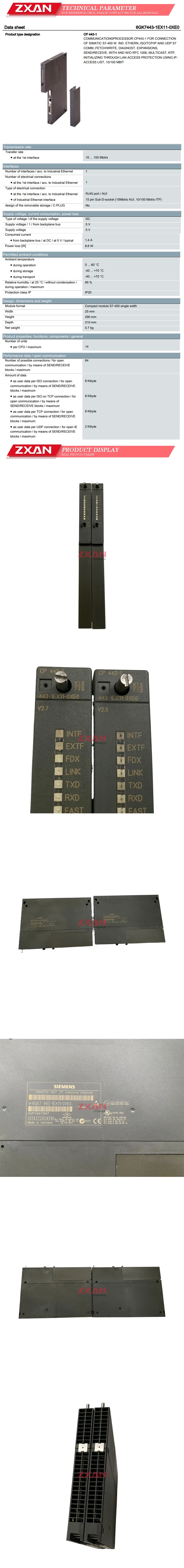 Siemens 6GK7443-1EX11-0XE0 Description