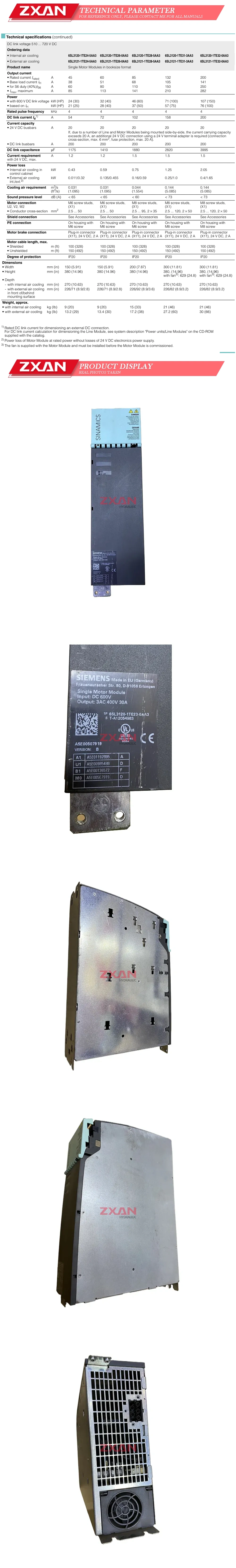 Siemens 6SL3120-1TE23-0AA3 Description