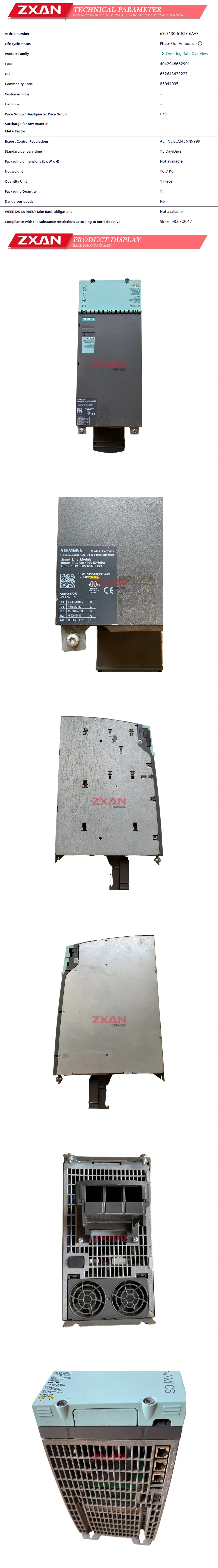 Siemens 6SL3130-6TE23-6AA3 Description