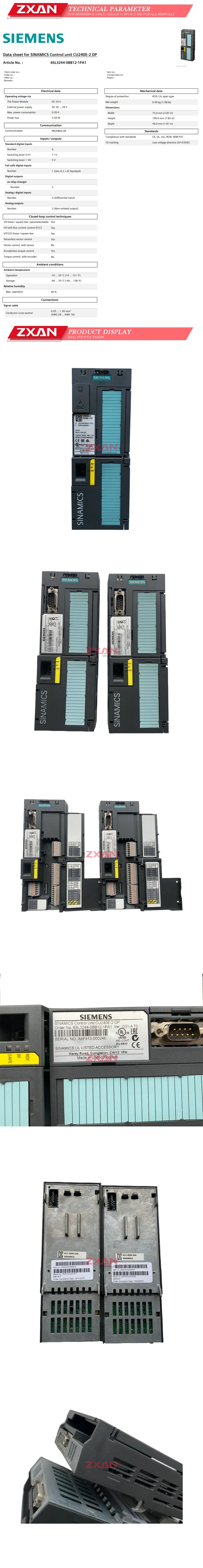 Siemens 6SL3244-0BB12-1PA1 Description